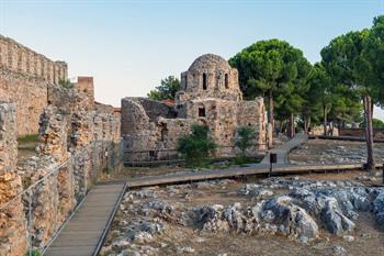 Bezoek het kasteel van Alanya, Turkije