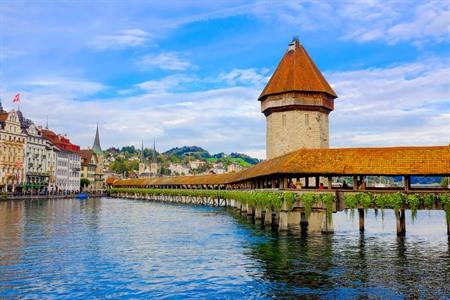 Kapellbrücke (Kapelbrug) in Luzern