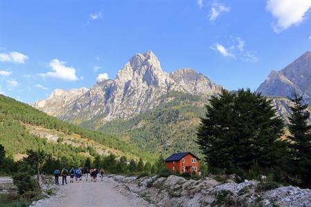 Populaire hike door de Valbona-vallei, Albanië