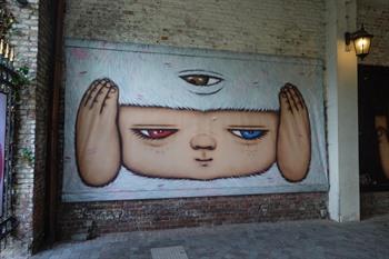 Street-art werken in Hasselt