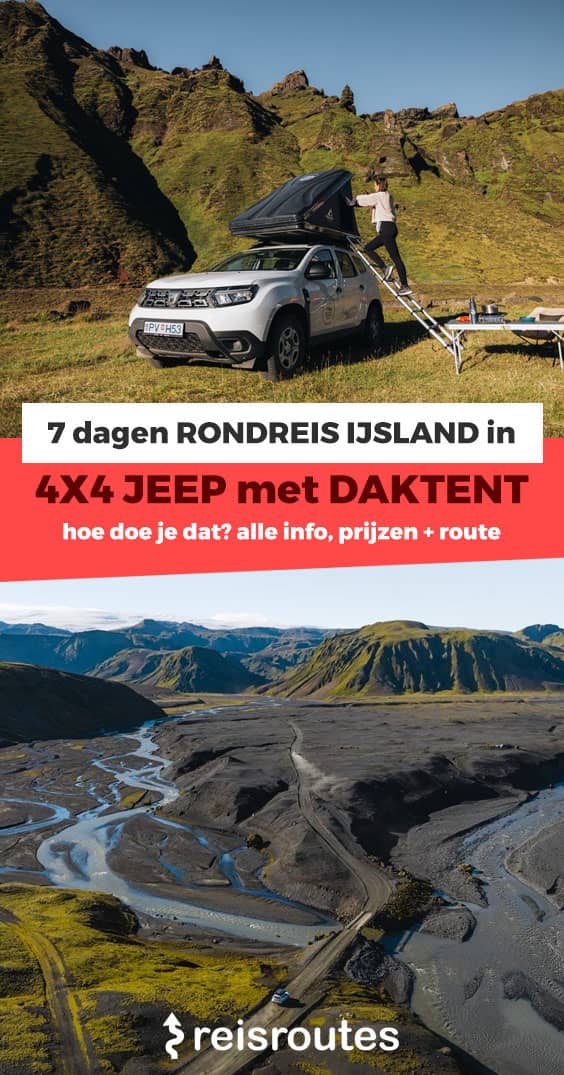 Pinterest Nordic Nomads: Rondreis IJsland met 4x4 jeep en daktent: Een alternatieve camper