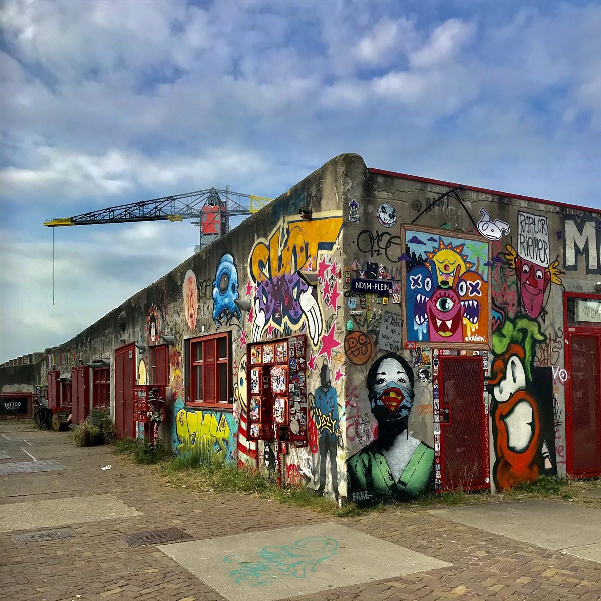 Streetart tour in Amsterdam (6,1 km) langs muurschilderingen