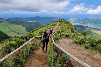 Wandelroute naar Miradouro da Boca do Inferno en Pico da Cruz op São Miguel